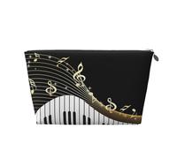 Notas Musicales Negras, Bolsa de artículos de tocador Bolsa de Maquillaje Bolsa de cosméticos Bolsa de artículos de tocador de Viaje portátil