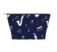 Notas Musicales Saxofones, Bolsa de artículos de tocador Bolsa de Maquillaje Bolsa de cosméticos Bolsa de artículos de tocador de Viaje portátil