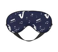 Notas Musicales Saxofones, Cubreojos completos Antifaz bloqueador de luz Antifaz para dormir Antifaz suave con los ojos vendados Noche