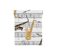 Notas Musicales Saxofones, Squeeze Top Wallet Bolsa de Almacenamiento para Mujer Monedero pequeño Bolsa de Cambio