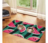 Notas Musicales saxofones,Tapete Impermeable para Comida de Mascotas, manteles Individuales para Comida y Agua para Perros y Gatos, tapetes de Cuero sintético para Comida.,40x60cm