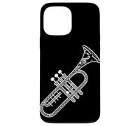 Notas Musicales Trompeta Música Trompetista Músico De Jazz Carcasa para iPhone 13 Pro Max