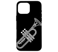 Notas Musicales Trompeta Música Trompetista Músico De Jazz Carcasa para iPhone 16 Pro Max