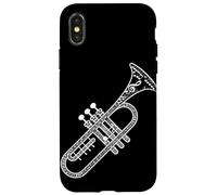 Notas Musicales Trompeta Música Trompetista Músico De Jazz Carcasa para iPhone X/XS