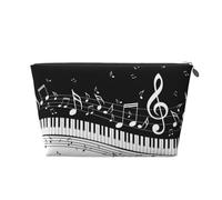 Notas Musicales voladoras Teclas de Piano Musical, Bolsa de artículos de tocador Bolsa de Maquillaje Bolsa de cosméticos Bolsa de artículos de tocador de Viaje portátil