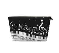 Notas Musicales voladoras Teclas de Piano Musical, Bolsa de Maquillaje Bolsa de cosméticos Bolsa de artículos de tocador de Viaje portátil Bolsa de artículos de tocador