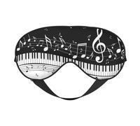 Notas musicales voladoras Teclas de piano musical, Cubreojos completos Antifaz bloqueador de luz Antifaz para dormir Antifaz suave con los ojos vendados Noche