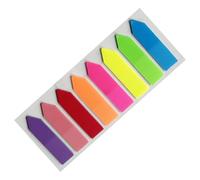 Notas pegajosas - Marcadores de página pegajosos de 8 colores | Pestañas de índice de página | Notas de pestañas pegajosas coloreadas Banderas | Calcomanías de pestañas de índice fluorescente para est
