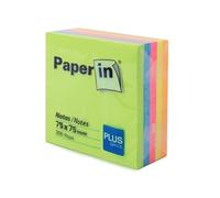Notas Reposicionables marca Plus Office modelo NOTA ADH.PAPER-IN 75X75 300H NEON
