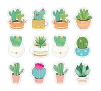 Notas Temáticas De Cactus Hoja Sin Muebles Nota Adheive Documento Pequeños Blocs De Notas Recordatorios En Fridges Calendario Calendario Hogar