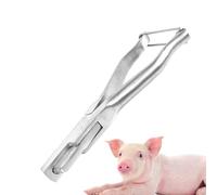 Notcher de oreja de ganado - Farm Swine Ear Tag Doblar Notcher de Acero Inoxidable | Gestión de ganado Herramienta de identificación de animales Mango Ergonómico para Caballo, Oveja