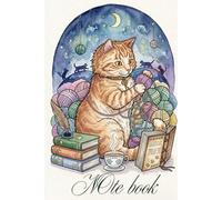 Note book: Cute Watercolor Orange Cat Journal with Lined Pages - Wide Ruled Notebook for School, Work, and Journaling with Feline Art Inside (6x9 inches)