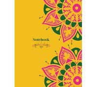 Note book: Mandala style lined/ruled for notes, journalling and recipes
