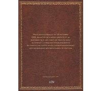 Note ministérielle du 19 octobre 1890, relative aux médicaments et au matériel que les corps de trou