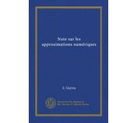 Note sur les approximations numériques