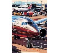 Notebok for aviation lovers: Airliner at the airport 120 pages lined