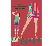 Notebook: 1,95 m² of tiny private squares, just for me: Art&Body Design Illustration, perfect for school, collage, office, work, A5 squared notebook, 32 pages