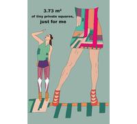 Notebook: 3,73 m² of tiny private squares, just for me: Art&Body Design Illustration, perfect for school, collage, office, work, A5 squared notebook, 60 pages