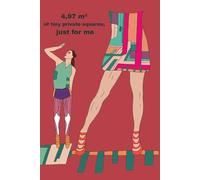 Notebook: 4,97 m² of tiny private squares, just for me: Art&Body Design Illustration, perfect for school, collage, office, work, A5 squared notebook, 80 pages