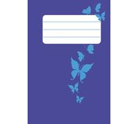 NOTEBOOK: 6 x 9 inches, 80 lined pages, cover color ; blue