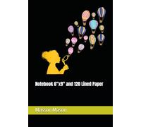 Notebook 6"x9" and 120 Lined Paper: A girl is playing blowing colorful bubbles