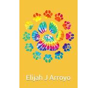 Notebook 6"x9" and 120 Lined Paper: Circle of cute dog paw prints