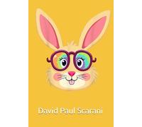 Notebook 6"x9" and 120 Lined Paper: Cute bunny face wearing glasses for happy easter