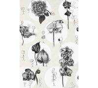 Notebook: 6x9 Lined Notebook for Creative Journaling & Project Planning - 120 Pages, Whimsical Floral & Stickman Polka Dot Softcover Design