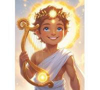 Notebook 8.5" x 11" - Apollo Light of Harmony: Radiant Greek god notebook for journaling, music notes, or daily writing - perfect for mythology and art lovers.