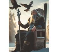 Notebook 8.5" x 11" - The Allfather’s Throne: A Norse-Inspired Journal of Wisdom and Power