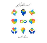 Notebook, 8x10, college ruled: Different Not Less