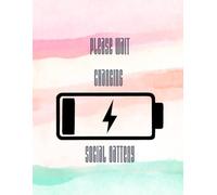 Notebook, 8x11, college ruled: Social Battery