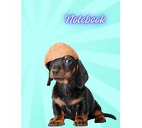 Notebook: a checkered notebook with a cute dachshund