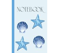 Notebook: A Pretty Watercolor Journal with Starfish and Seashells