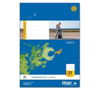 Notebook A4 16 Sheets Line Style 27 White Ruled with Margin, Craft World Set 1,