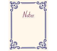 Notebook: A4 Journal/ Exercise book, Lined Paperback, Aesthetic Frame Drawing Minimalist Design, 8.5"x11"