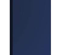 Notebook A4 Plain Paper Hard Cover - Dark Navy Blue: Minimalist Design | White Unlined Pages - 200 (100 Sheet)