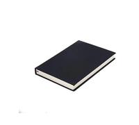 Notebook A5, Black Pu Leather Cover, 180 Zodiac Paper, Simple and Generous, Notepad, with Sticky Notes
