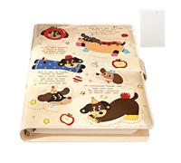 Notebook A5, cuadernos de diario, 60 hojas lindo papel de carpeta de tapa de de dibujos animados, Libro de tareas recargable, papelería de aprendizaje de los estudiantes, para escribir