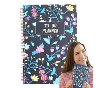 Notebook, A5 Daily Planner, Task Checklist Organizer, Multi-Functional Planner, Smooth Writing Notebook, Daily Task Planner, Family Organizer Notebook for Family Friends Colleagues