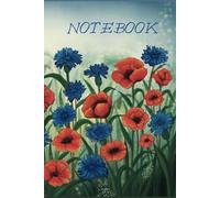 Notebook A5 lined for writing 120 pages College Ruled a meadow full of flowers: Journal A5, Greeting adres tracker, note, shopping list, paper for Work and School