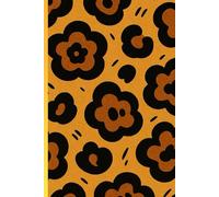 Notebook A5 ,simple design, 100 pages, flowers , ideal for writing and note taking