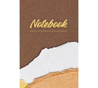 Notebook: Aesthetic Earth Tone Torn Paper Journal | Vintage Kraft Craft Lined Notebook for Writing, Journaling, and Note Taking