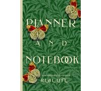 Notebook and undated daily Planner Butterfly and green cover design "Real Life": For organized people