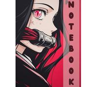 Notebook: Anime Manga Aesthetic Journal Pink Demon Girl
