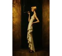 NOTEBOOK: Art Deco Elegance Notebook - Vintage Glamour Portrait - 6x9 Inches, 200 Pages: vintage glamour art Notebook