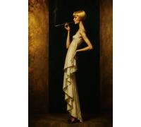 NOTEBOOK: Art Deco Elegance Notebook - Vintage Glamour Portrait - 6x9 Inches, 200 Pages: vintage glamour art Notebook