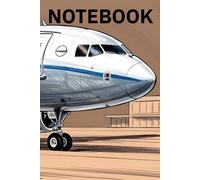 Notebook: Aviation Notebook Featuring a Modern Airliner Cover - 120 Lined Pages for Pilots, Students & Airplane Fans
