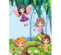 Notebook Back To School Notebook: Adorable Fairies cover the front and back of this notebook for school.