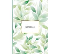 Notebook: Beautiful Grid Journal for Notes, Ideas, and Everyday Writing, Cover of Green Leaves